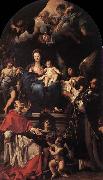 Carlo Maratti Madonna and Child Enthroned with Angels and Saints Sweden oil painting artist